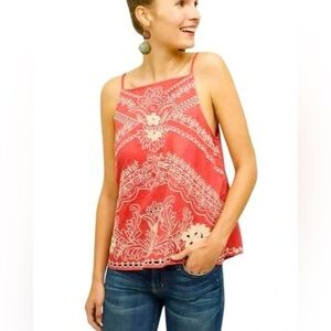 Anthropologie Embroidered tank